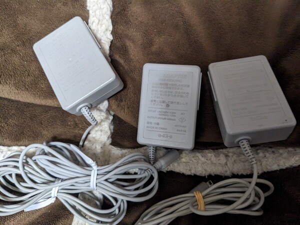3個 3DS ACアダプター WAP-002 充電器 純正品 ニンテンドー ★