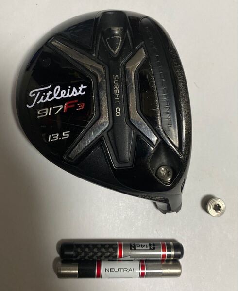 ハードヒッター向 タイトリスト 917F3 フェアウェイウッド 3W 13.5度 ヘッド単品 GT TSR TSI スリーブ互換