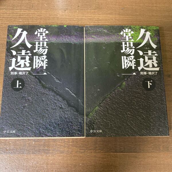 久遠 刑事・鳴沢了 上下 堂場瞬一/著 中公文庫