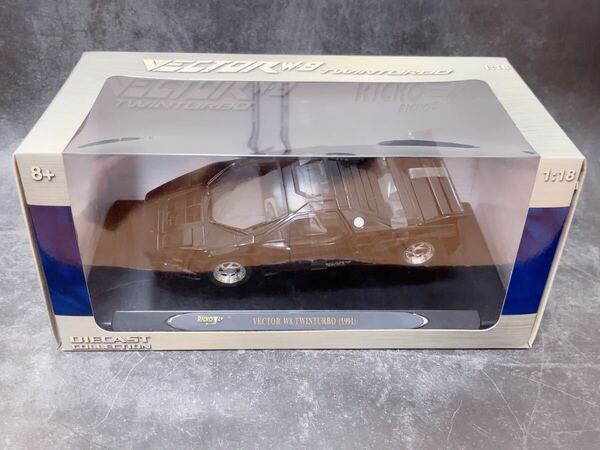 絶版新品★ 1/18 ベクターW8 ツインターボ VECTOR W8 TWIN TURBO リコー RICKO 京商 BLACK