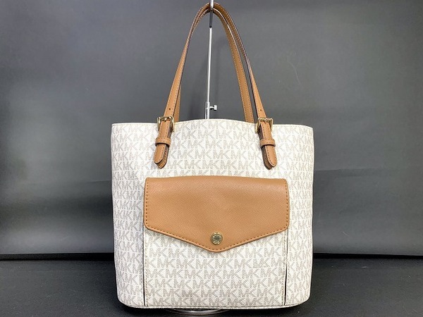 送料無料 マイケルコース MICHAEL KORS ジェット セット モノグラム ロゴ ミディアム トートバッグ 肩掛け可能