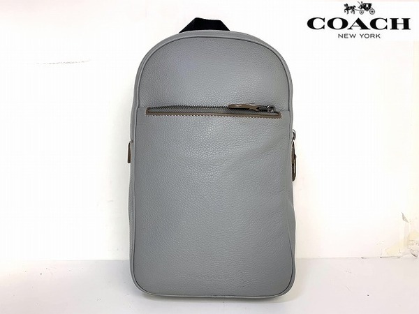 極美品★送料無料★ コーチ メンズ COACH メトロポリタン ソフト パック ペブル レザー ボディバッグ ショルダー 786
