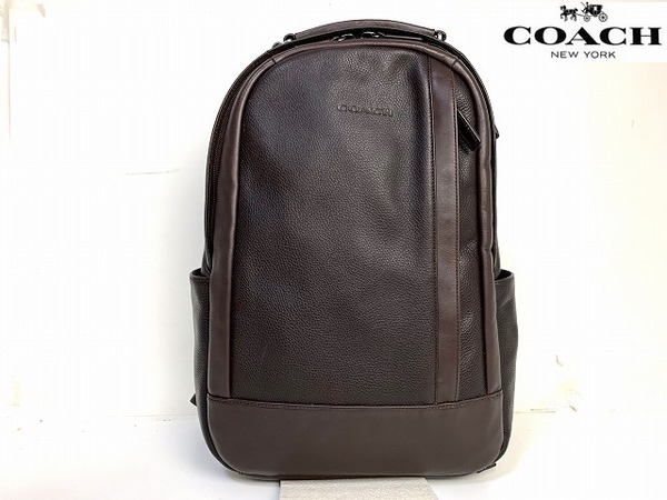 美品★送料無料★完売モデル コーチ メンズ COACH レザー バックパック リュックサック