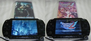 2本まとめてセット読込確認済●CRISIS CORE FINAL FANTASY Ⅶクライシスコア●PHANTASY STAR PORTABLE 2 ファンタシースターポータブル2