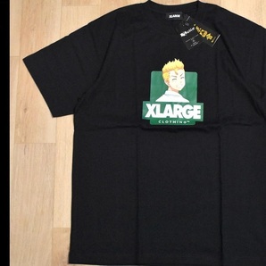 【送料無料】新品 東京リベンジャーズ × XLARGE タケミチ Tシャツ L ブラック エクストララージ 東京卍會 花垣武道 ★