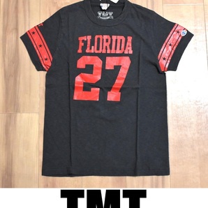 【送料無料】新品 TMT × チャンピオン FLORIDA フットボールTシャツ M 定価7800円 ブラック ◆ フロリダ ランタグ