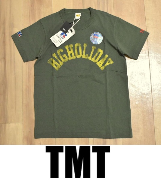 【送料無料】新品 TMT × ラッセル BIGHOLIDAY Tシャツ S