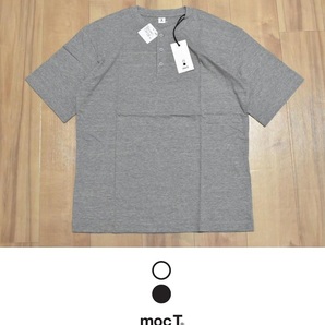 【送料無料】新品 moc t. モクティ ヘンリーネック Tシャツ L グレー杢 JS171 GR7 ◆