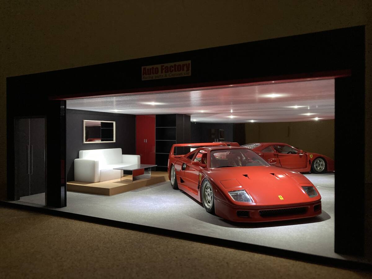 ミニカー専用ジオラマ：1/18 ショールーム＆ガレージⅠ