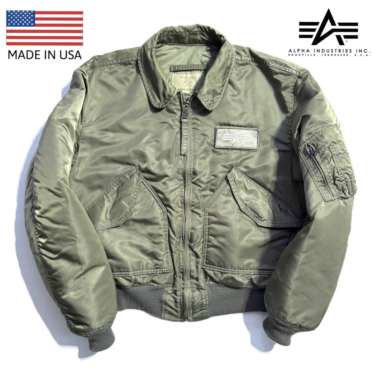 極美品 希少 アルファ フライトジャケット MA-1 リバーシブル ワッペン M 極美品 希少 アルファ フライトジャケット MA-1 リバーシブル