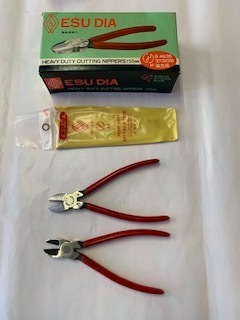 ★未使用品★10個まとめて販売日本製ESU DIA (エスダイヤ)強力ニッパー高周波焼入150mmデッドストックですが切れ味は抜群です