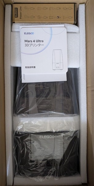 未使用品 ELEGOO Mars4 Ultra 本体+別売予備フィルム付 光造形3Dプリンター