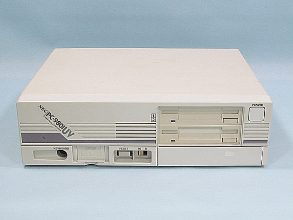 ① NEC PC-9801UV11 ●メンテ済・電池交換済・動作確認済●RAM 640KB 3.5インチFDD×2●S/N:15005631A●Sodick EDM EX21 JAPAX
