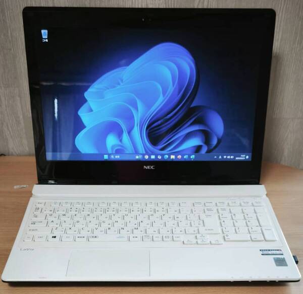 NEC ノートパソコンWindows11 i7-5500U 2.4GHz 8GB カメラ ブルーレイ MsOffice ACアダプター ワイヤレスマウス付き