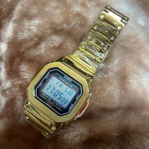 送料無料 フルメタル カスタム タフソーラー Gショック ゴールド G-5600E ベルベゼ交換品 G-SHOCK CASIO スピード 金