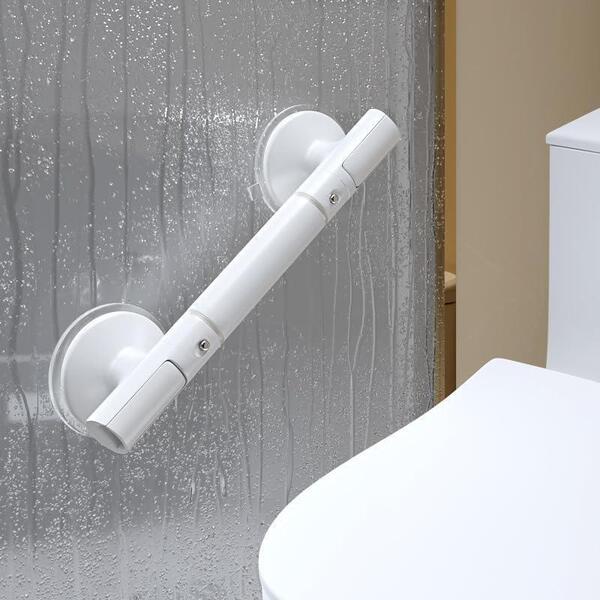 浴槽手すり 介護用 吸盤 46cm 風呂 トイレ手すり 強力吸着 立ち上がり補助