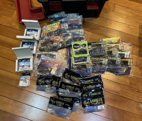 【送料無料】名古屋釣法、全部ナチュラルプロブルー、スタッド5インチ、ナバホスキーター4.5、ソーバグ、G4、ギドバグ、ジグヘッド