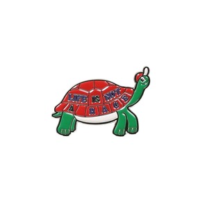 DULTON ダルトン★PINS LIFE IS NOT A RACE TURTLE ピンズ ライフ イズ ノット ア レース タートル★カメ