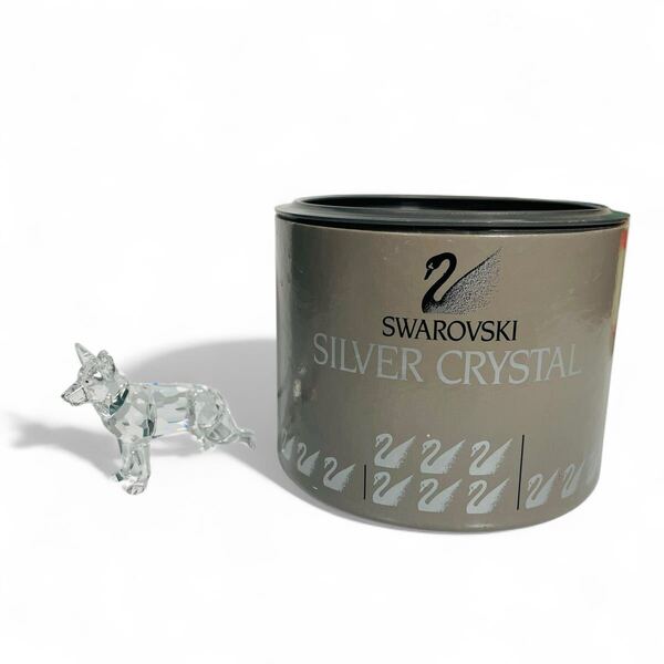 極美品 スワロフスキー ジャーマンシェパード クリスタル 235484 元箱 swarovski ガラス 廃盤