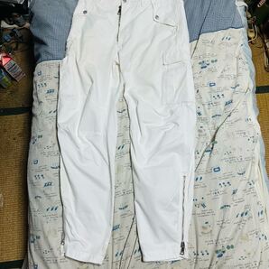 購入価格6万円 DOLCE&GABBANA ワイドカーゴパンツホワイトサイズ48