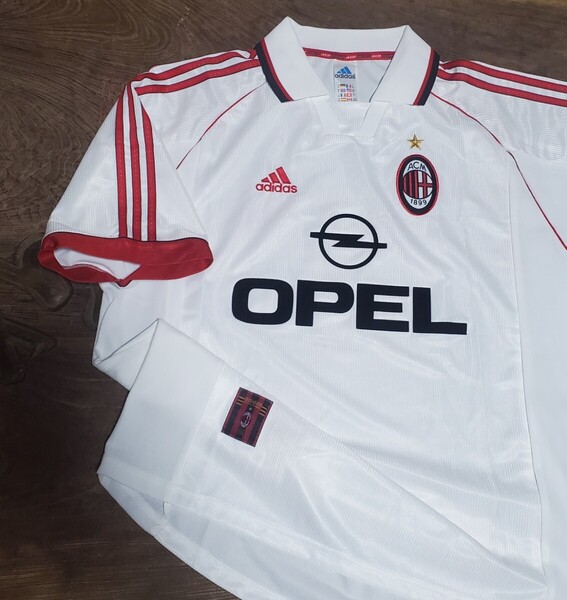 値下げ交渉 1998-99 セリエA優勝 ACミラン adidas 2nd / AWAY MADE IN ITALY 検)98 1999 SERIE A SCUDETTO ACM MILAN MALDINI LEONARDO Y2K