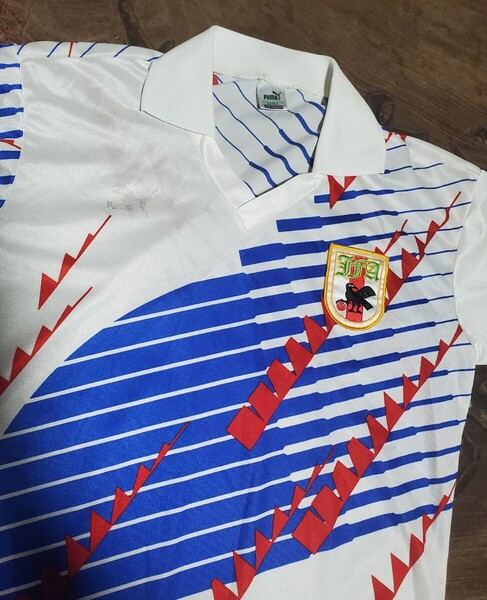 値下げ交渉 1993年 日本代表 PUMA アウェイ 日本製 SIZE L 検) JAPAN AWAY WORLD CUP USA DOHA KOREA KAZU ワールドカップ ドーハ カズ Y2K
