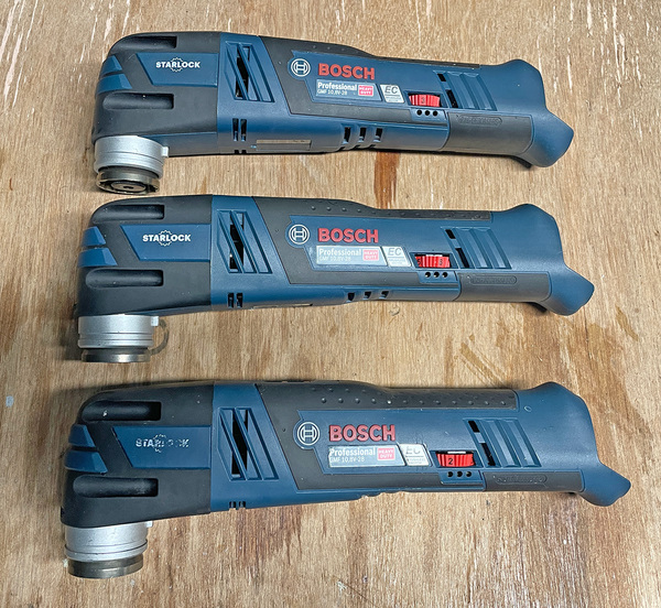 BOSCH GMF10.8V-28 (ジャンク)充電式マルチツール x3