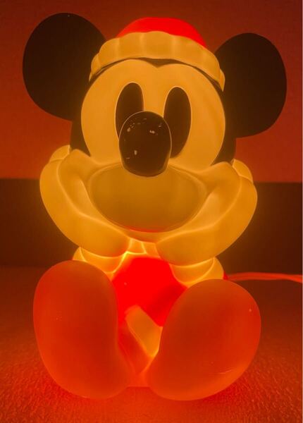 家電 イルミネーション 東京ディズニーランド ミッキーマウス ソフビライト 中古 動作確認済み クリスマス 廃盤 レア アンティーク TDL