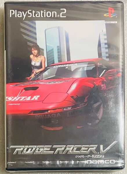 ゲーム ソフト PS2 ナムコ リッジレーサー5 初期版 新古品 未開封 激レア PlayStation2 RIDGE RACER Ⅴ namco 廃盤 レトロ 車 ドライブ