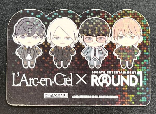 ■非売品■ L'Arc~en~Ciel ROUND1コラボ ステッカー シークレット 当たり HYDE KEN TETSUYA YUKIHIRO ラルクアンシエル ラウンドワン