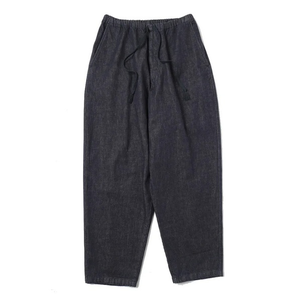 25SS極美品★COMOLI【コモリ】ネイビー デニム テーパード パンツ B01-03013 NAVY サイズ3★yaeca オーラリー アプレッセ ジャケット