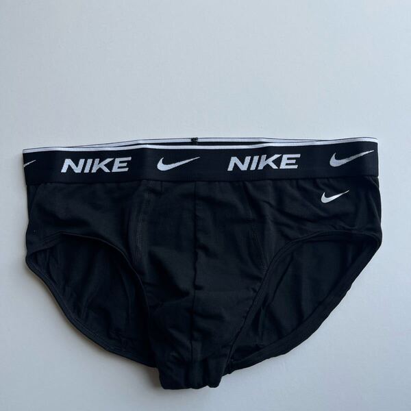 NIKE ナイキ メンズビキニ M(S) 黒 ブラック ビキニブリーフ メンズブリーフ コットンストレッチ メンズインナー 男性ブリーフ
