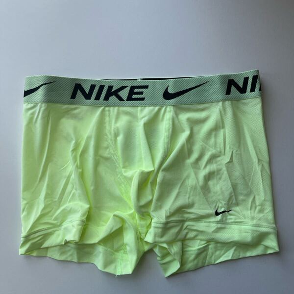 NIKE ナイキ メンズボクサー L(M) ライトイエローグリーン スポーツメッシュ スポーツインナー メンズインナー 男性インナー 下着