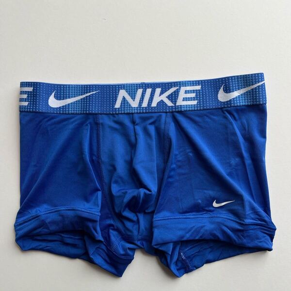 NIKE ナイキ メンズボクサー M(S) ブルー スポーツインナー ナイロンストレッチ ボクサーパンツ メンズパンツ 男性インナー 下着