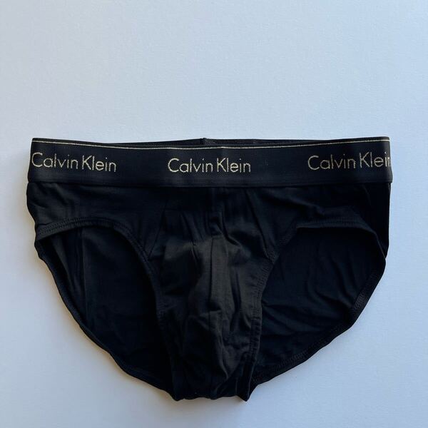 Calvin klein カルバンクライン メンズビキニ M(S) 黒 ブラック ビキニブリーフ コットンストレッチ 男性ブリーフ 男性インナー