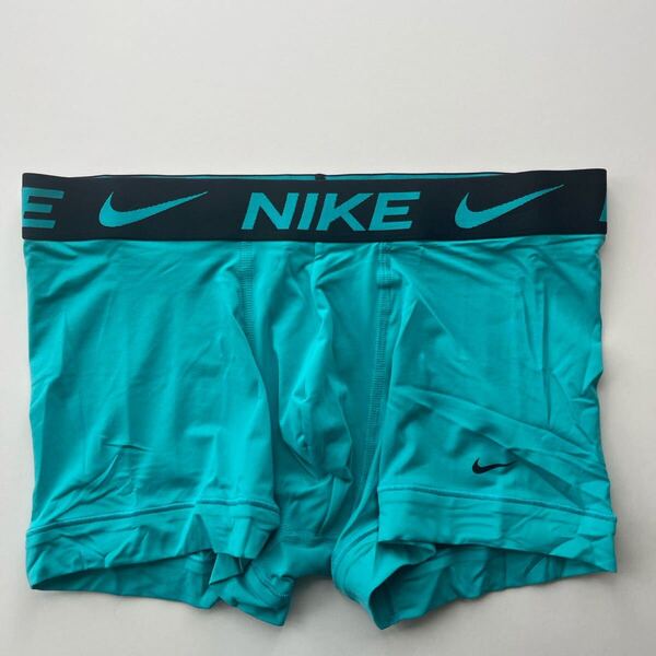 NIKE ナイキ メンズボクサー L(M) ライトブルーグリーン スポーツインナー ナイロンストレッチ ボクサーパンツ メンズパンツ 下着