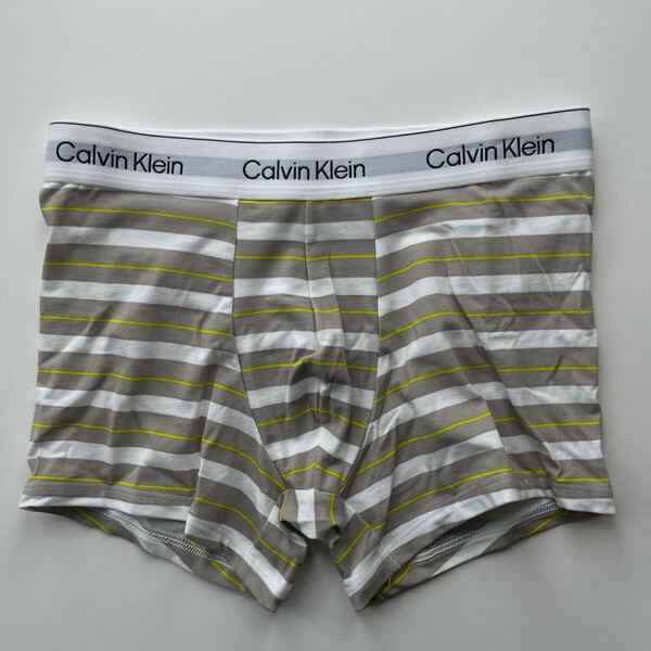 Calvin klein カルバンクライン メンズボクサー M(S) ボーダー ボクサーパンツ メンズパンツ メンズインナー コットンストレッチ