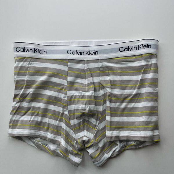 Calvin klein カルバンクライン メンズボクサー L(M) ボーダー ボクサーパンツ メンズパンツ コットンストレッチ 男性インナー 下着