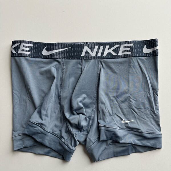 NIKE ナイキ メンズボクサー L(M) グレー スポーツインナー ナイロンストレッチ ボクサーパンツ メンズインナー 男性パンツ 下着