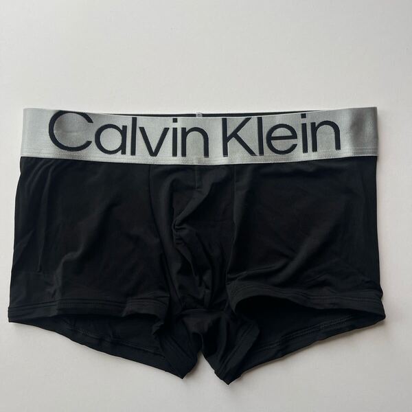 Calvin klein カルバンクライン ローライズボクサー M(S) ブラック 黒 ナイロンストレッチ メンズインナー メンズ下着 男性インナー