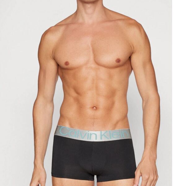 Calvin klein カルバンクライン ローライズボクサー M(S) 黒 ブラック ナイロンストレッチ メンズパンツ 男性インナー 男性パンツ