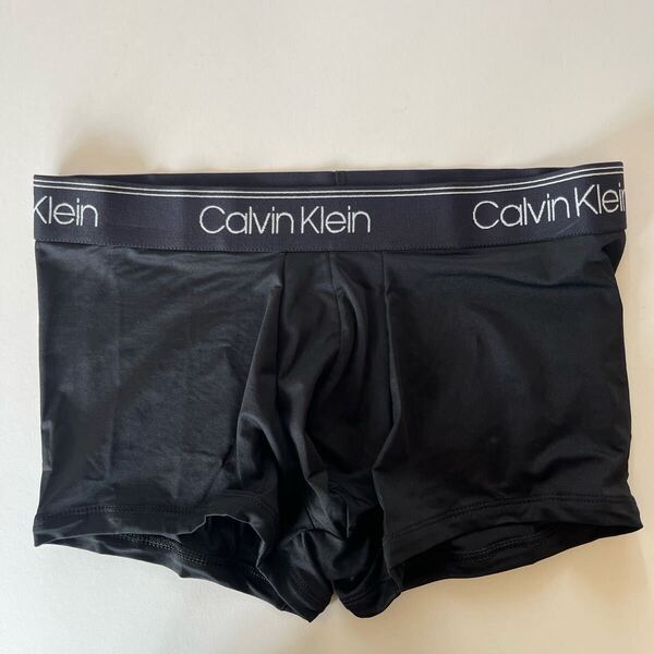 Calvin klein カルバンクライン ローライズボクサー M(S) 黒 ブラック ナイロンストレッチ メンズインナー ボクサーパンツ 男性下着