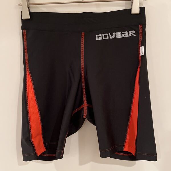 gowear スパイダーギアショートスパッツ スポーツインナー ショートスパッツ アンダーウエア ブラック M 日本製
