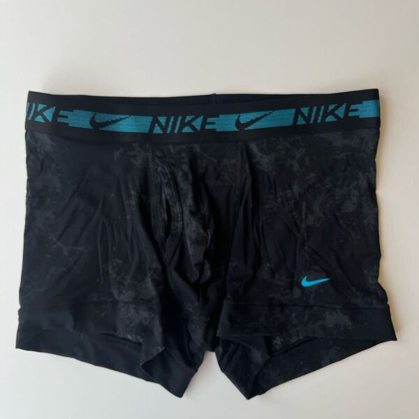 NIKE ナイキ メンズボクサー M(S) 黒(柄) ブラック スポーツインナー ナイロンストレッチ メンズインナー メンズパンツ 男性下着