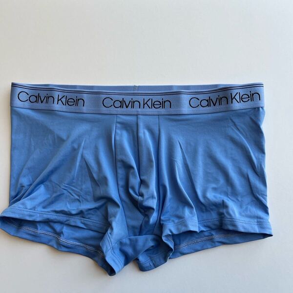 Calvin klein カルバンクライン ローライズボクサー L(M) ライトブルー ナイロンストレッチ ボクサーパンツ メンズインナー 男性下着