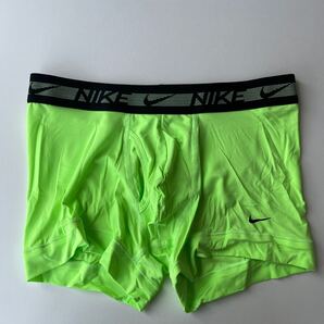NIKE ナイキ メンズボクサー M(S) イエローグリーン スポーツインナー ナイロンストレッチ ボクサーパンツ メンズインナー 男性下着