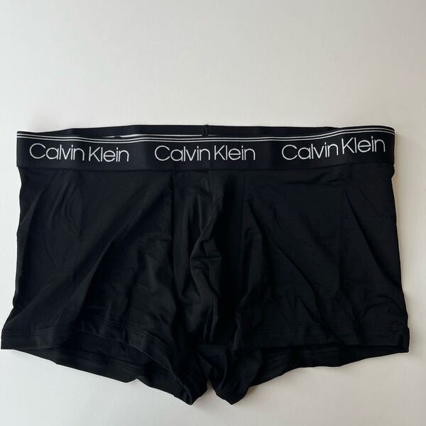 Calvin klein カルバンクライン ローライズボクサー L(M) 黒 ブラック ナイロンストレッチ メンズパンツ メンズインナー 男性パンツ