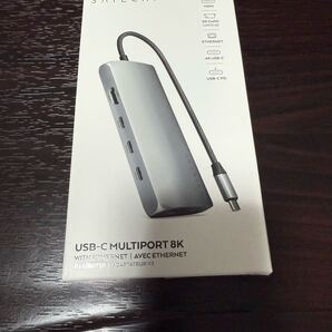 Satechi V3 マルチ USB-C ハブ 8-in-1(スペースグレイ) 8K HDMI 出力, PD充電 85W, イーサネット, UHS-II SDカードリーダー, USB-Cポートx4