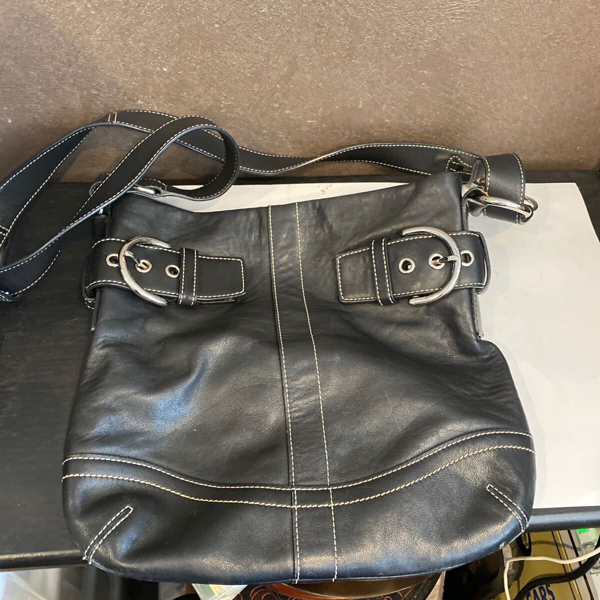 Coach ショルダーバッグ ブラック ロゴパターン 楽天市場】coach 1452（ショルダーバッグ・メッセンジャーバッグ
