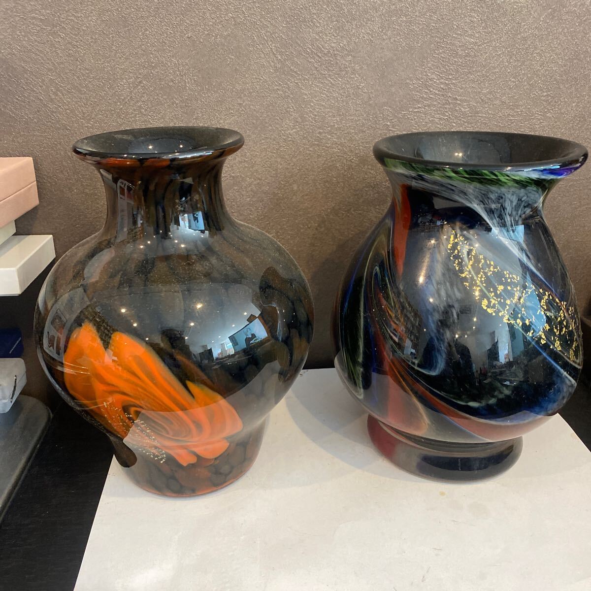 Yahoo!オークション -「カメイガラス花瓶」(工芸ガラス) (ガラス